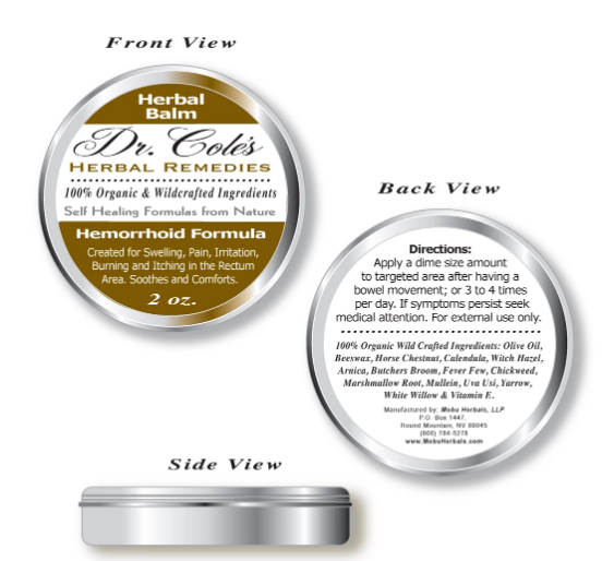 MOBU Herbals Butt Aid Dr. Cole's Hemorrhoid Formula