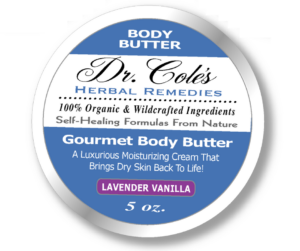 Dr. Cole’s Gourmet Body Butter – Luxurious Lavender Vanilla Scented Organic Moisturizer for Dry Skin, Wrinkles, and Dark Spots with Wildcrafted Botanical Ingredients
